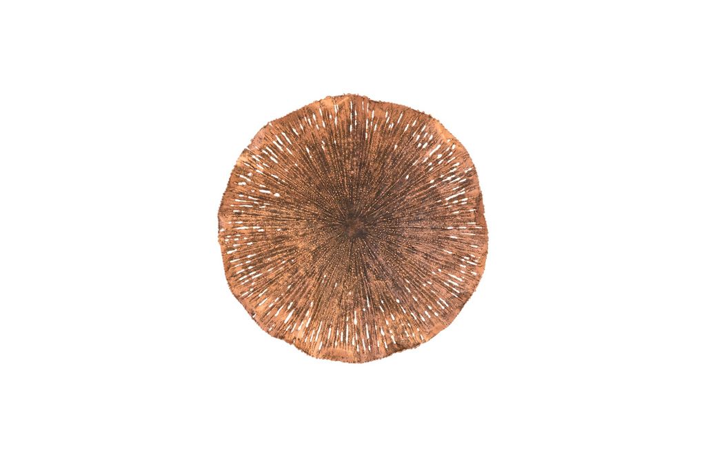 Preview image for Lotus Wall Art, Copper/Black, Medium