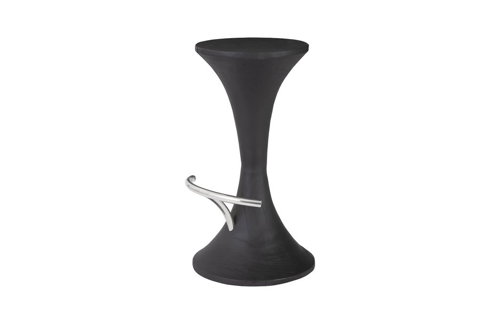 Preview image for Marley Bar Stool, Burnt, Stainless Steel Foot Rest