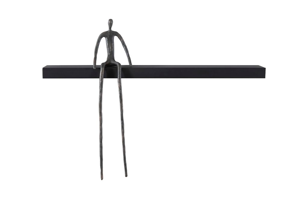 Moveable Man On Shelf, Sitting, A