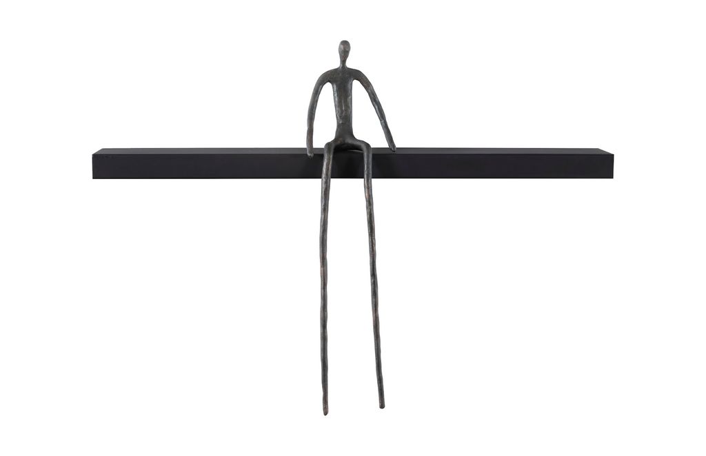 Moveable Man On Shelf, Sitting, A