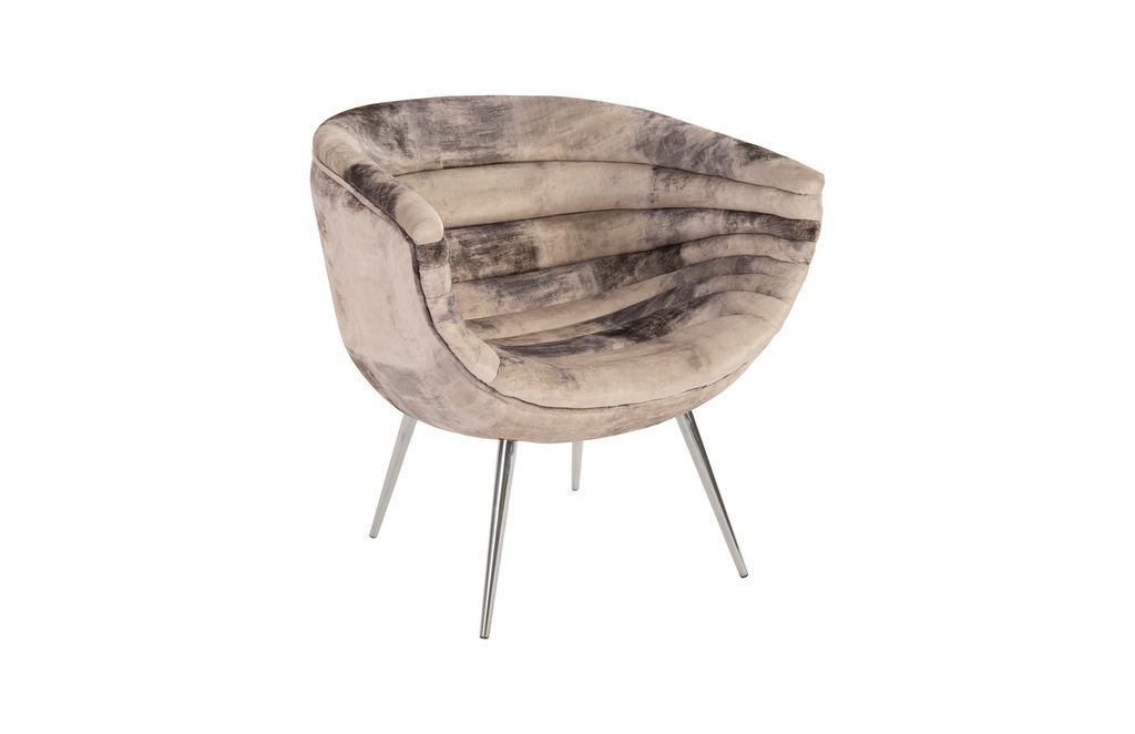 Preview image for Nouveau Club Chair, Mist Gray, Stainless Steel Legs