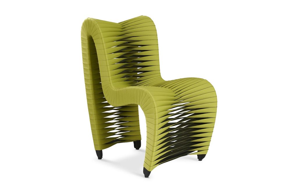 Preview image for Seat Belt Dining Chair, Green