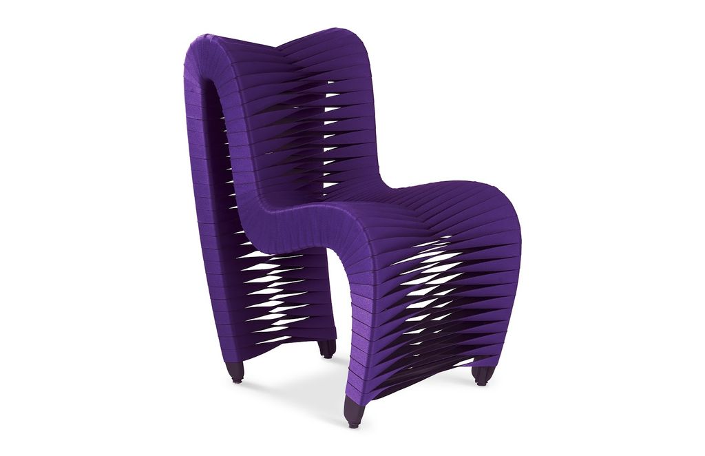 Preview image for Seat Belt Dining Chair, Purple