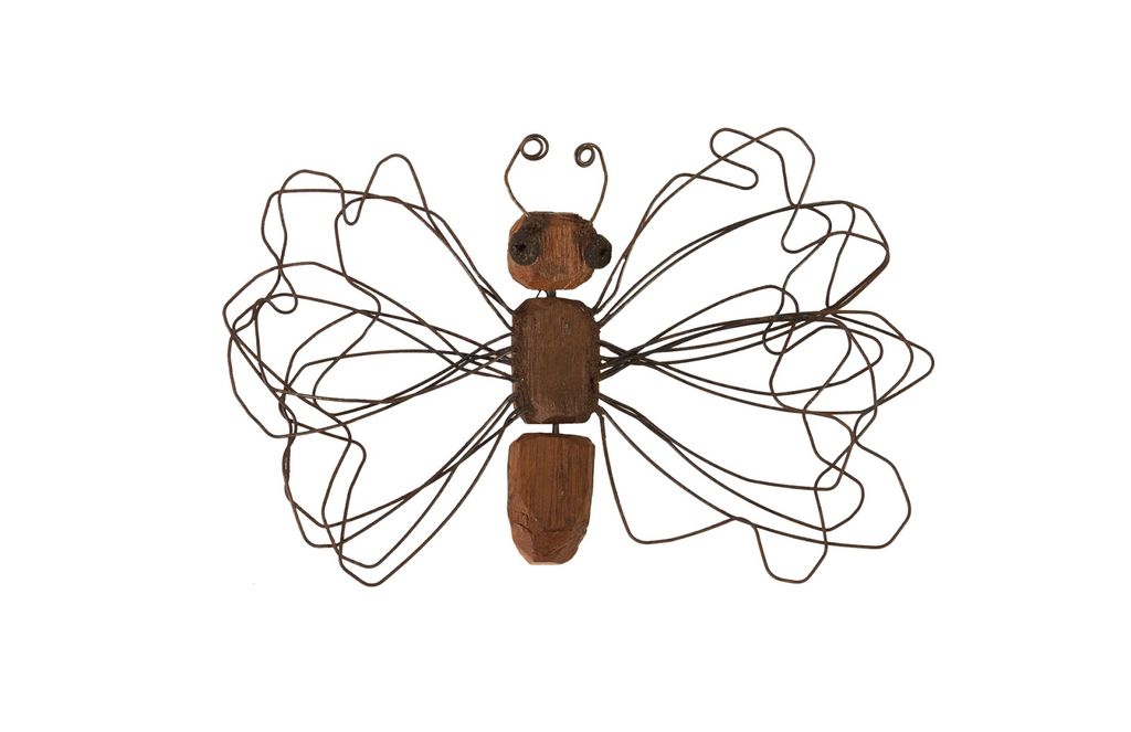 Wire Wing Butterfly Wall Art, Small