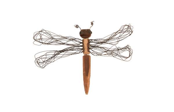Wire Wing Dragonfly Wall Art, Medium