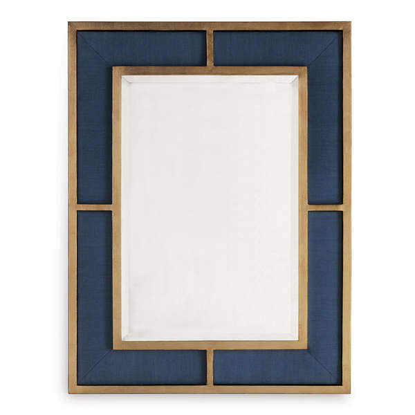 Bedford Gold Mirror, Breeze Blue