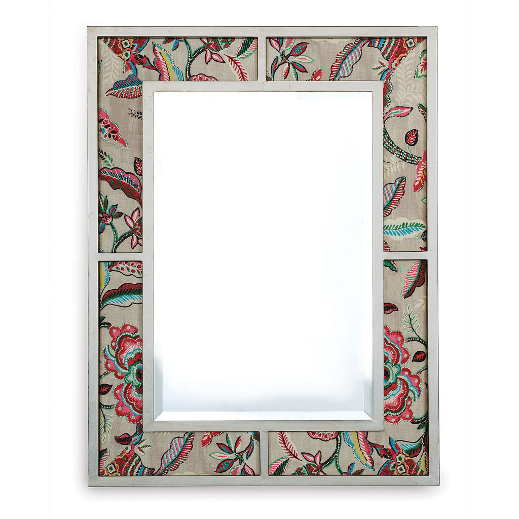 Preview image for Bedford Silver Mirror With Sloane Fabric