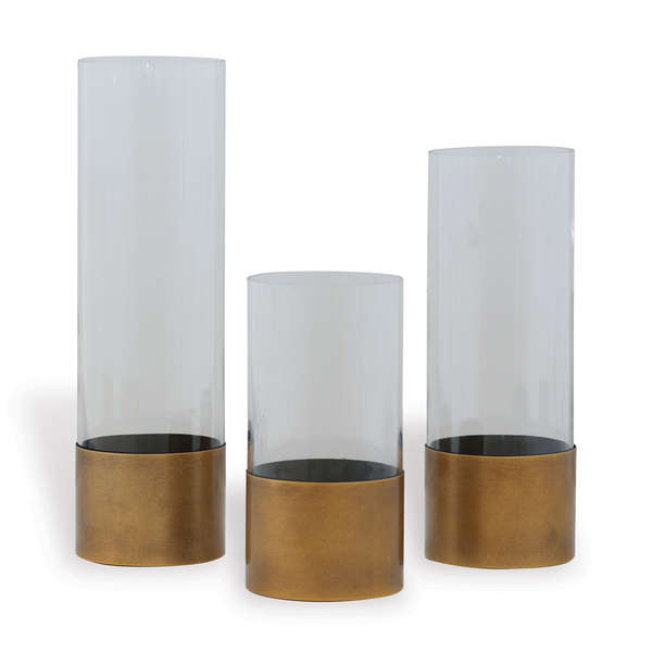 Evanston Clear Vases, Set Of 3