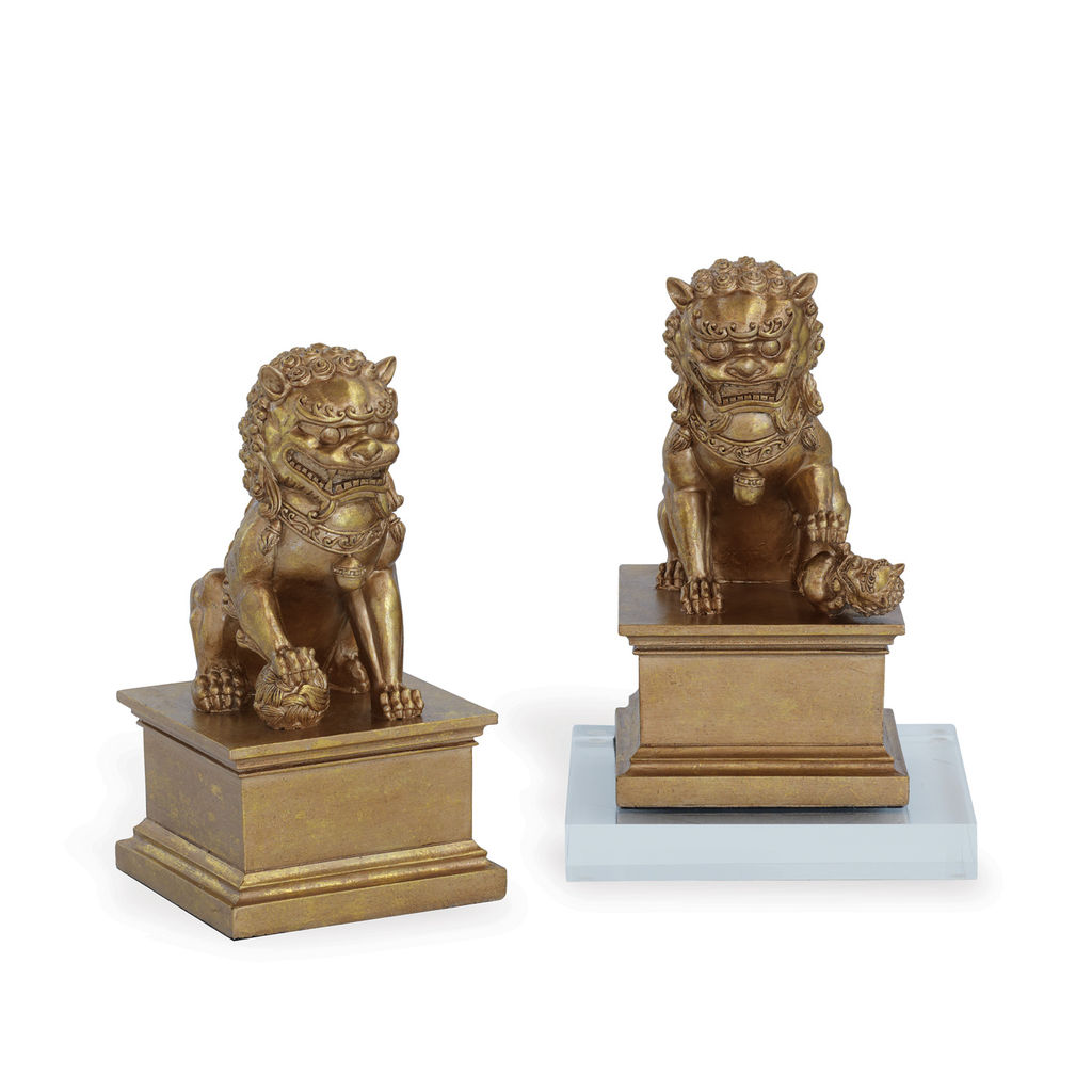 Foodog Gold Bookends, Set Of 2