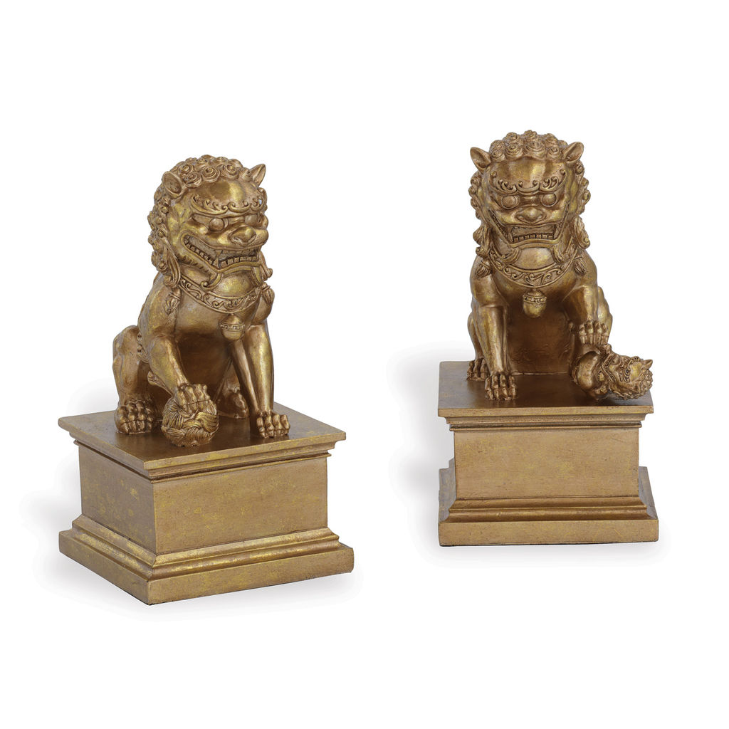 Foodog Gold Bookends, Set Of 2