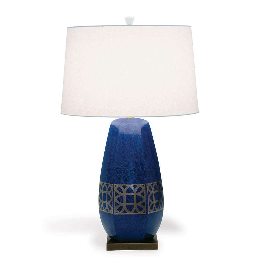 Preview image for Living Room Blue Lamp, 32" H