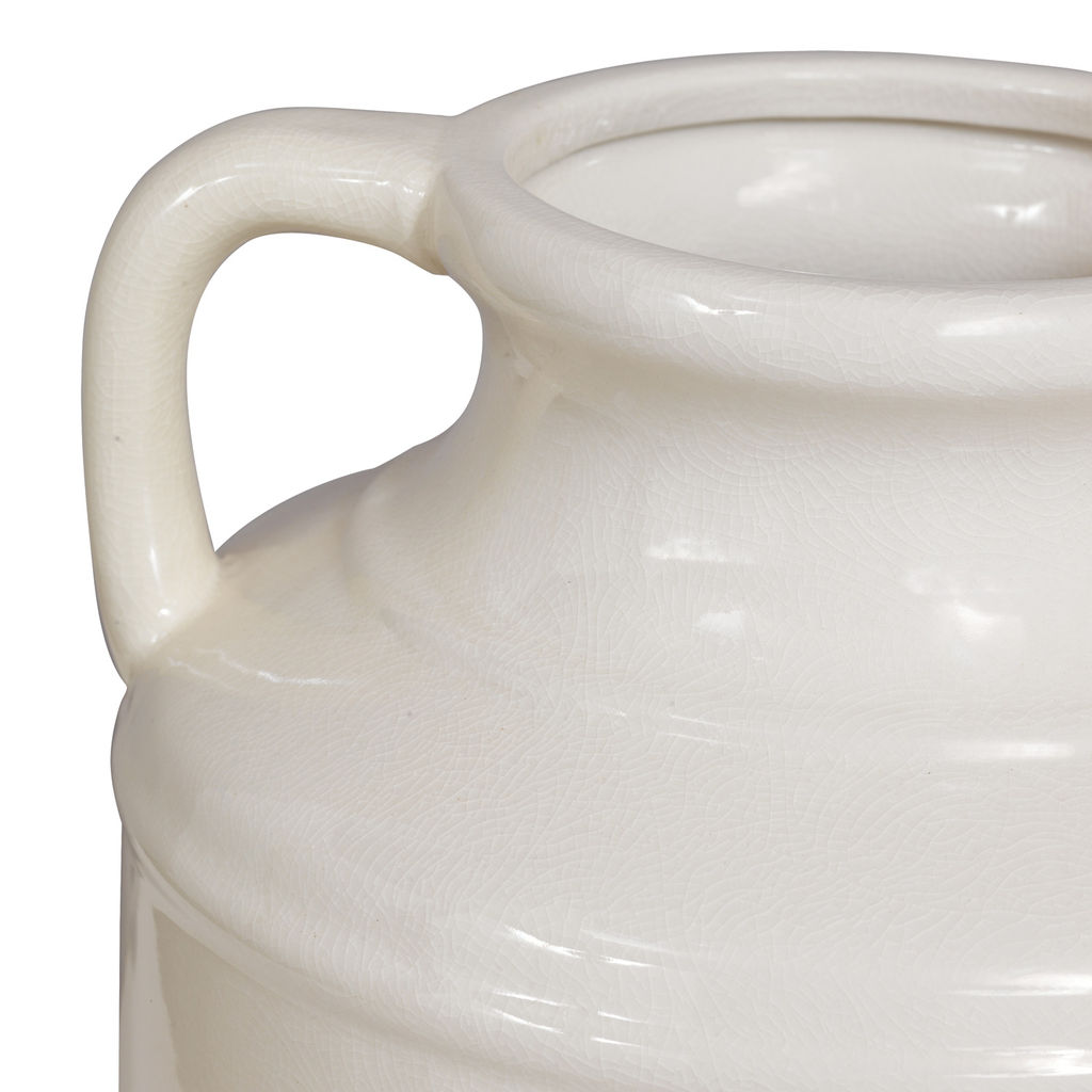 Lantana Ivory Vase 17 5" H