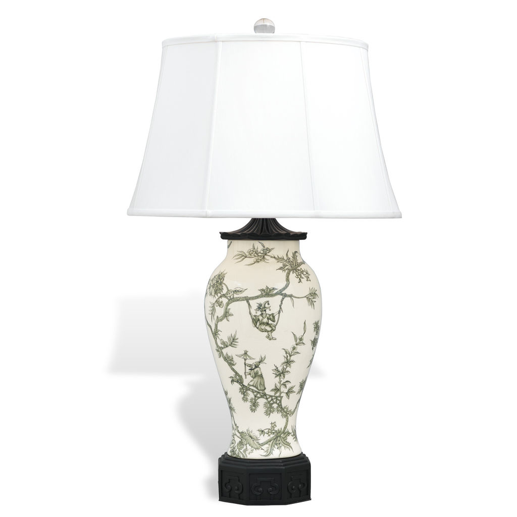 Preview image for Windsor Toile Black Lamp 36" H