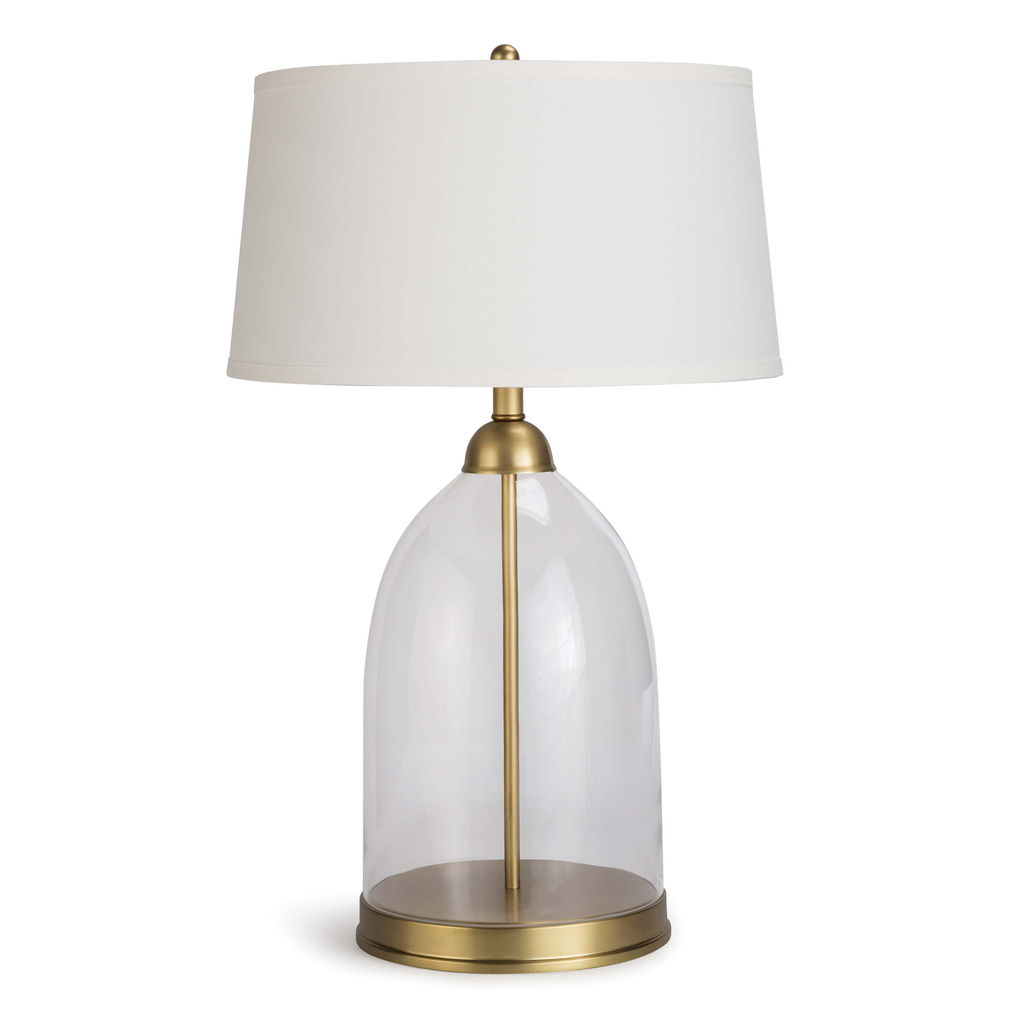 Preview image for Glass Dome Table Lamp (Natural Brass)