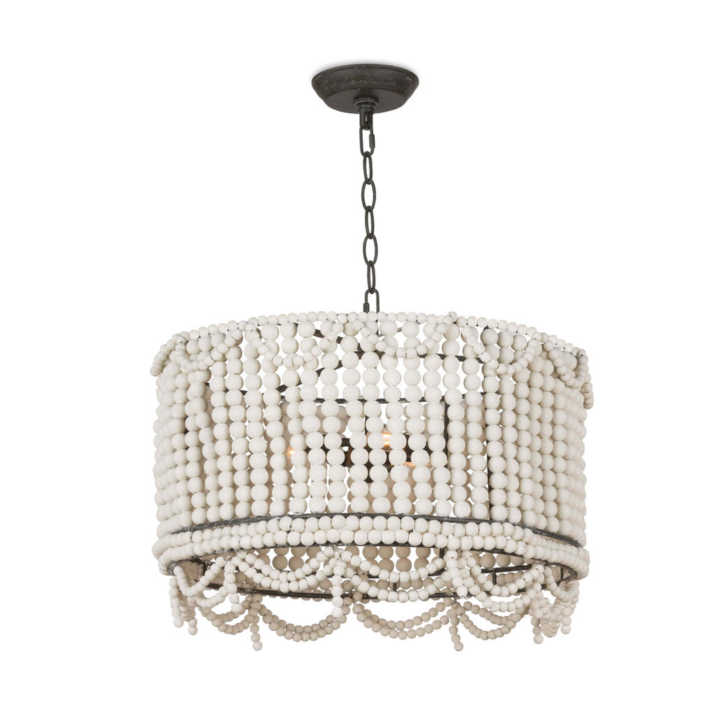 Preview image for Malibu Drum Pendant (Weathered White)