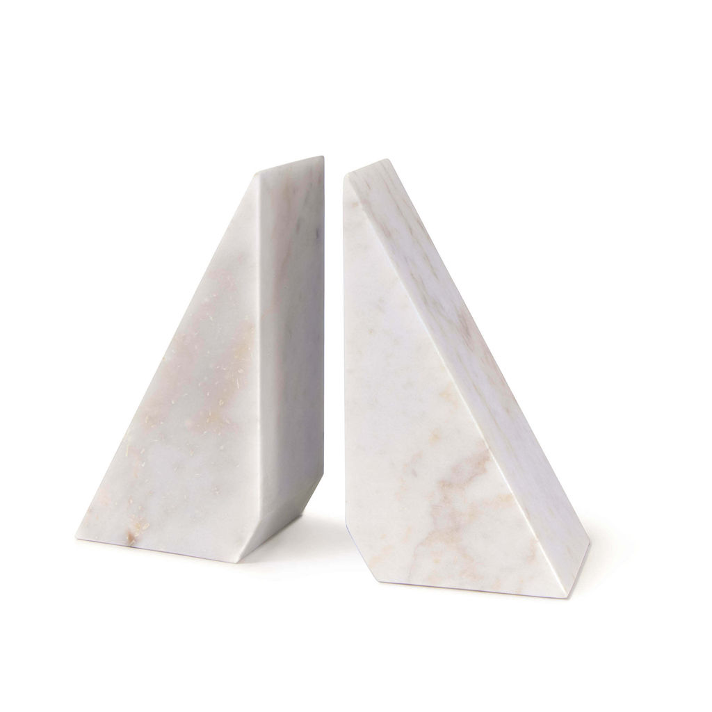 Preview image for Othello Marble Bookends (White)