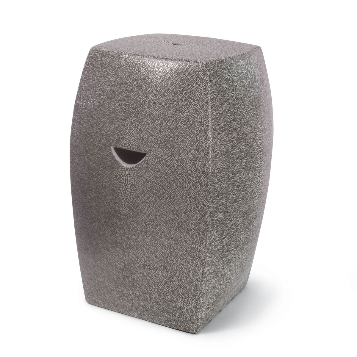 Presley Ceramic Garden Stool (Charcoal Grey)