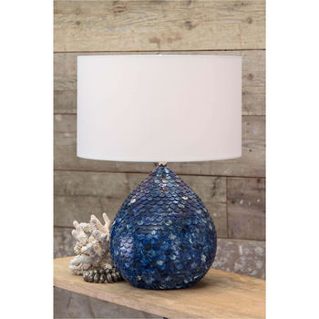 Serena Table Lamp, Blue