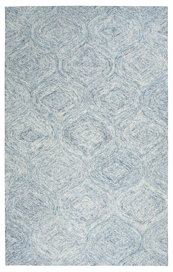 Ogee Blue 8’ X 10’ Hand-Tufted Rug