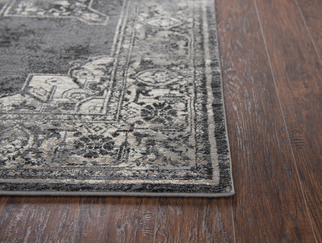 Panache Gray 5’3"X7’6" Power-Loomed Rug
