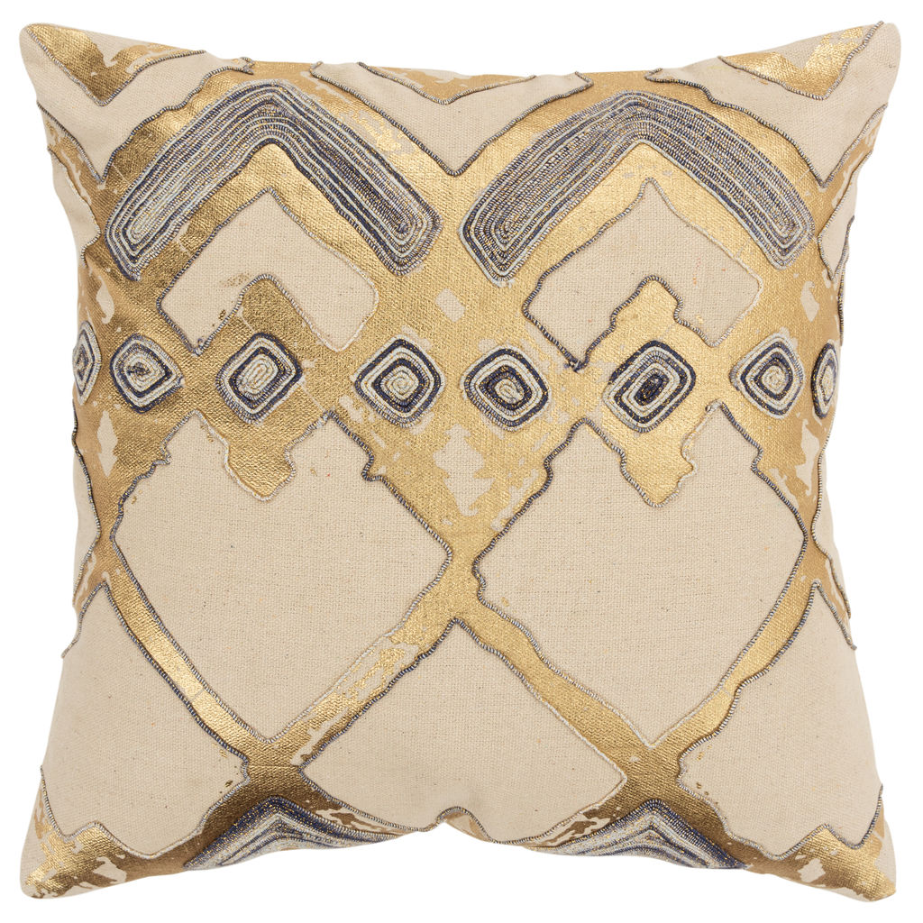 Preview image for Rizzy Home 20" X 20" Down Filled Pillow (Dfpt16326Nt002020)
