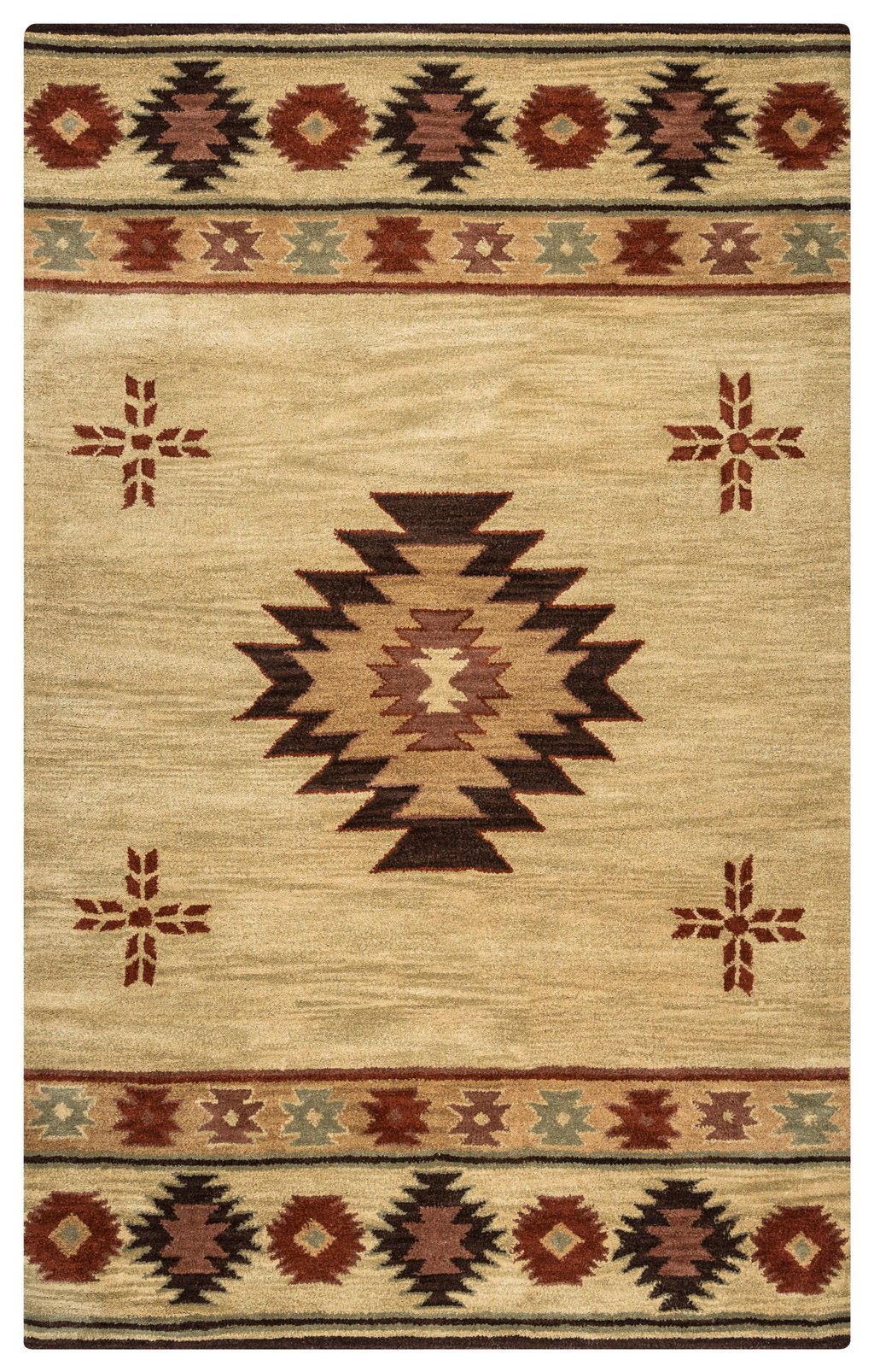 Preview image for Southwest Neutral 10’ X 14’ Hand-Tufted Rug