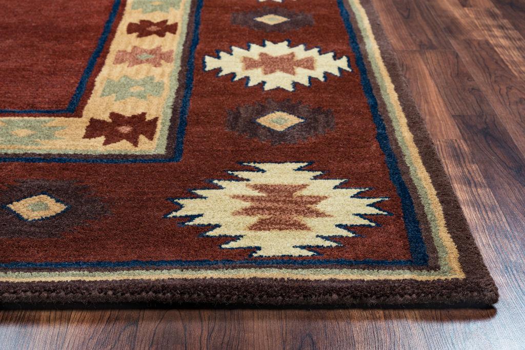 Southwest Red 9’ X 12’ Hand-Tufted Rug
