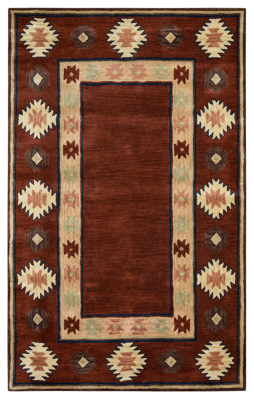 Southwest Red 9’ X 12’ Hand-Tufted Rug