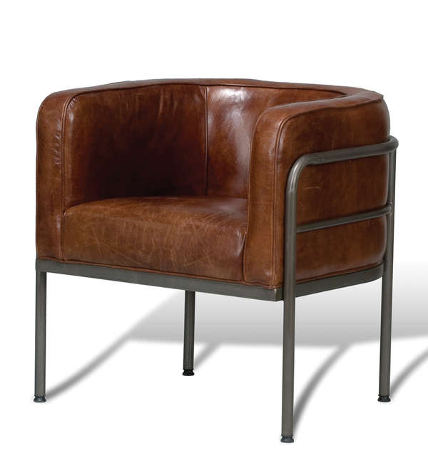 Sarreid Breda Leather Chair