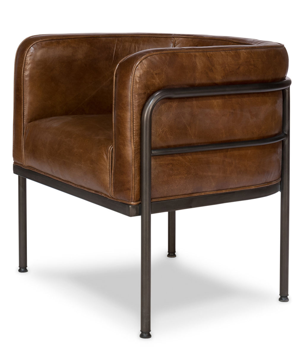 Sarreid Breda Leather Chair