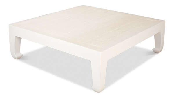 Classic Chinese Coffee Table White