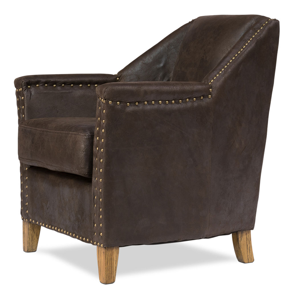 Sarreid Granville Leather Chair