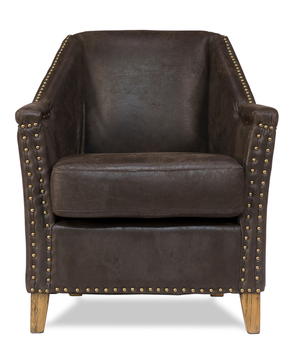Sarreid Granville Leather Chair