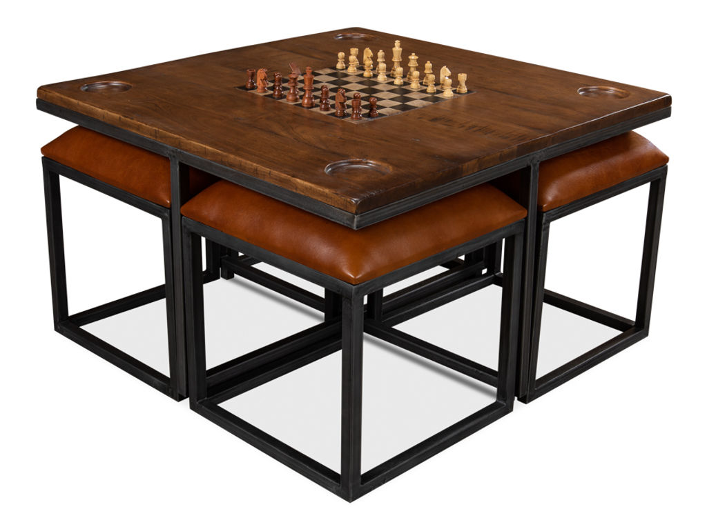 Preview image for Low Game Table With Four Stools