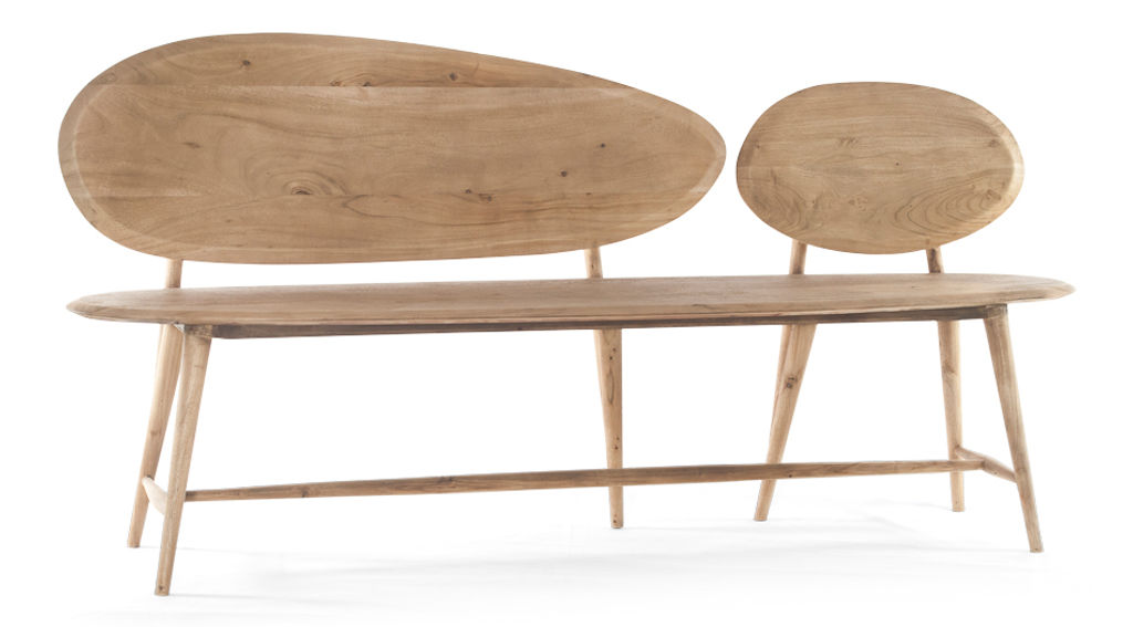 Pebble Wood Bench