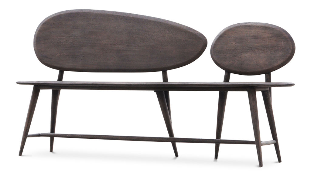Pebble Wood Bench