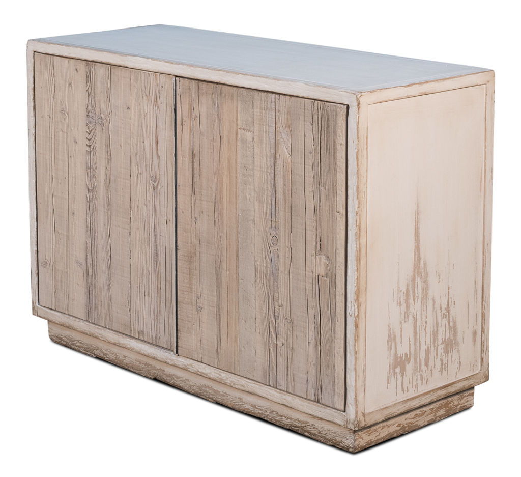 Stone Washed Doors Commode W/2 Doors