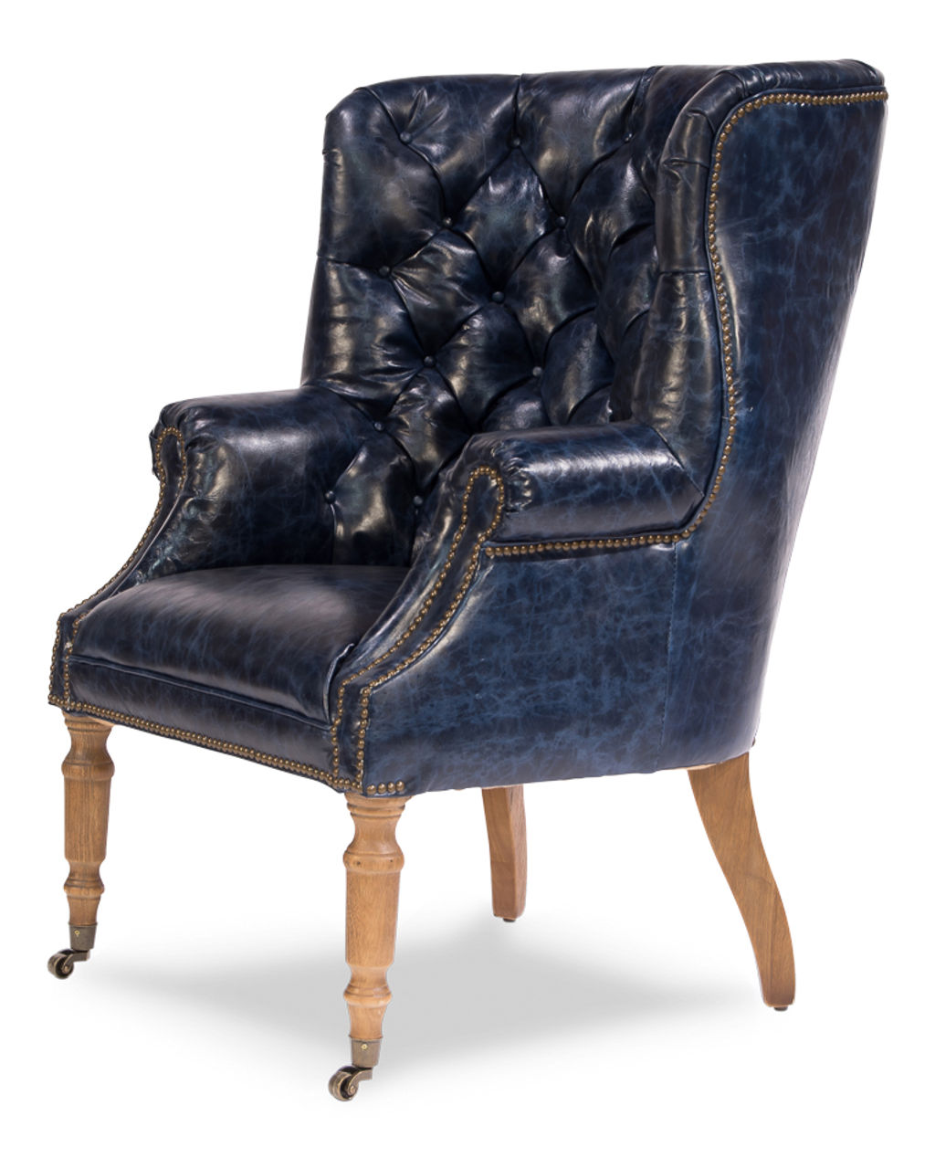 Welsh Blue Leather Chair