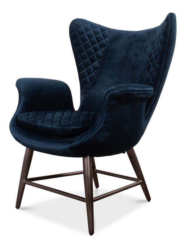 Sarreid Wings Chair Blue