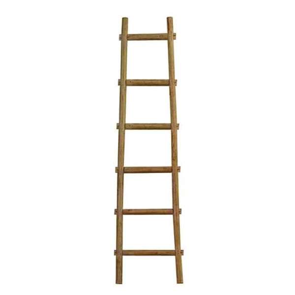 72" Decorative Ladder, Brown