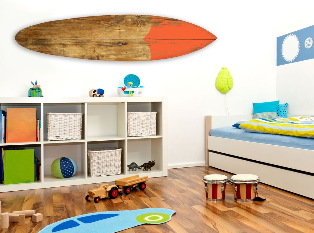 Surf On Surfboard Wall Art