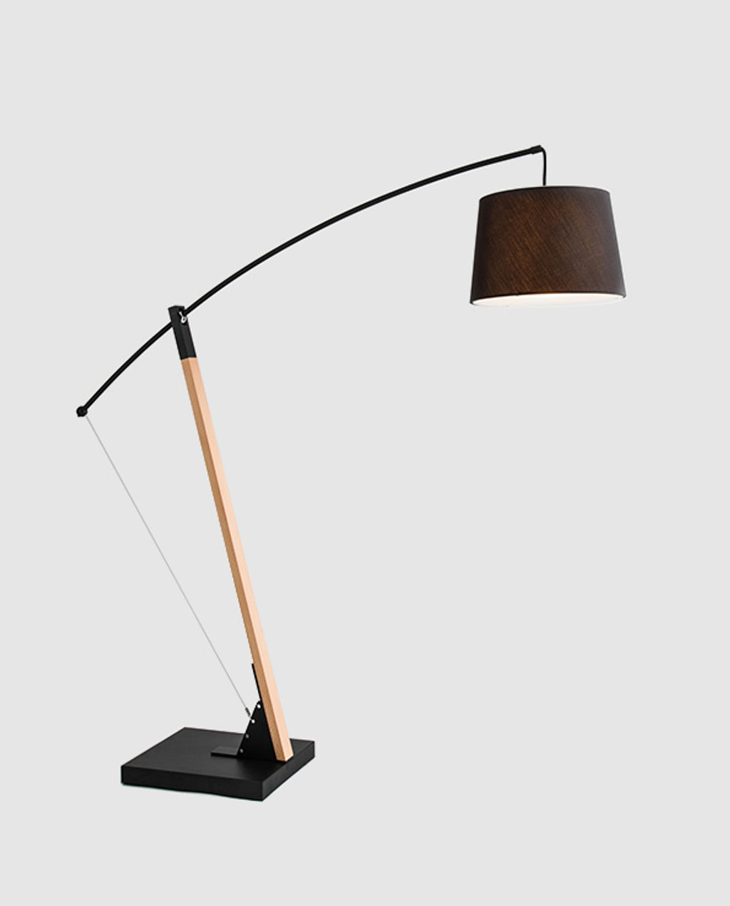 Preview image for Archer Floor Lamp/Wood and Black