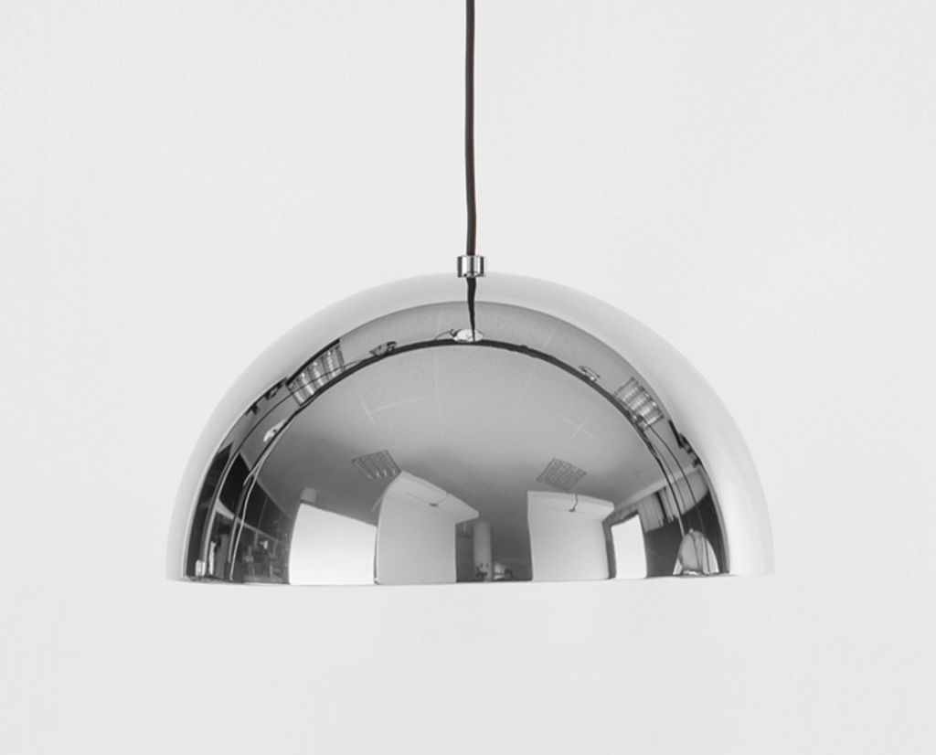 Dome Pendant Medium, Chrome