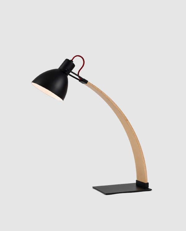 Laito Wood Table Lamp, Black