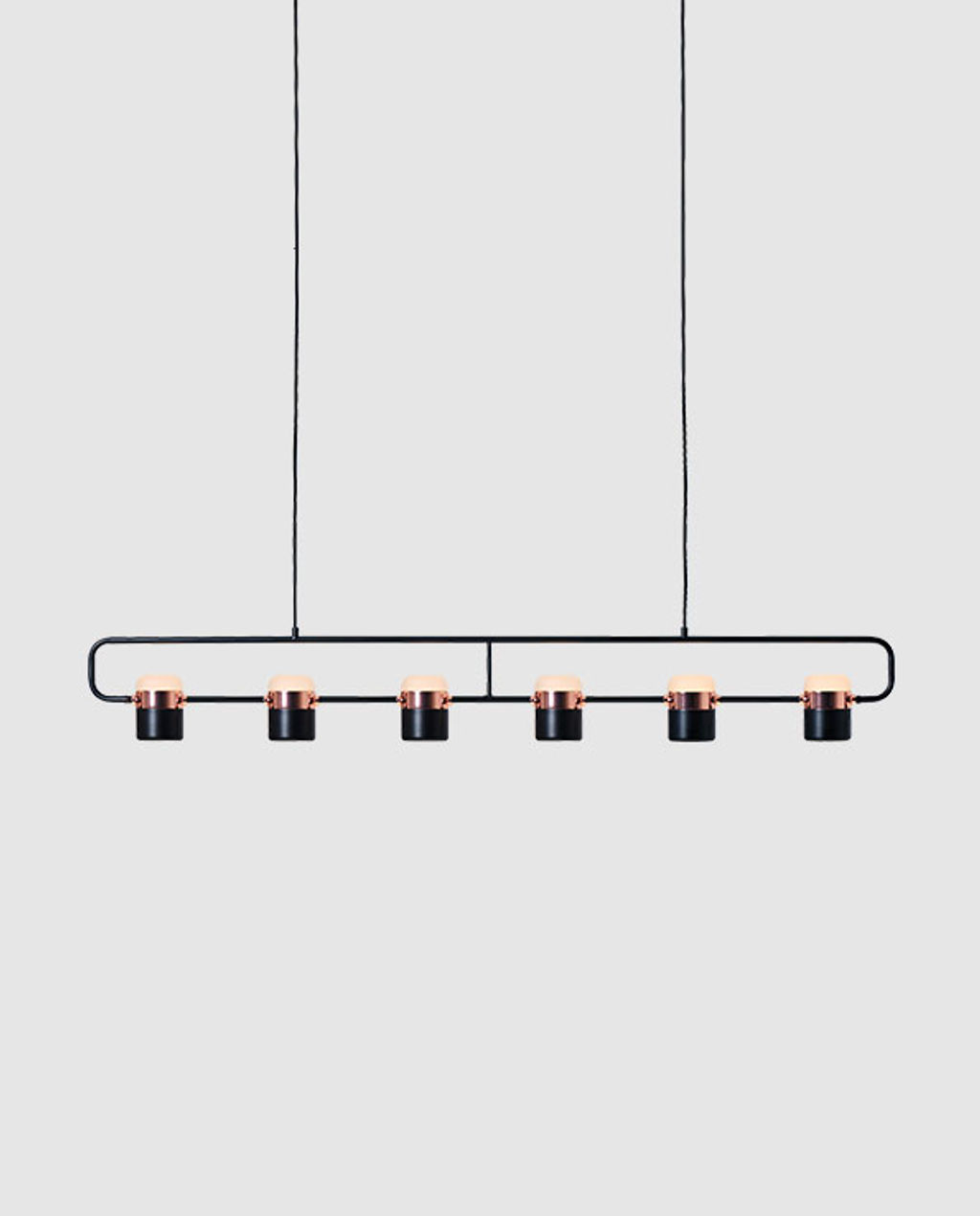 Preview image for Ling Pendant 6, Black And Copper