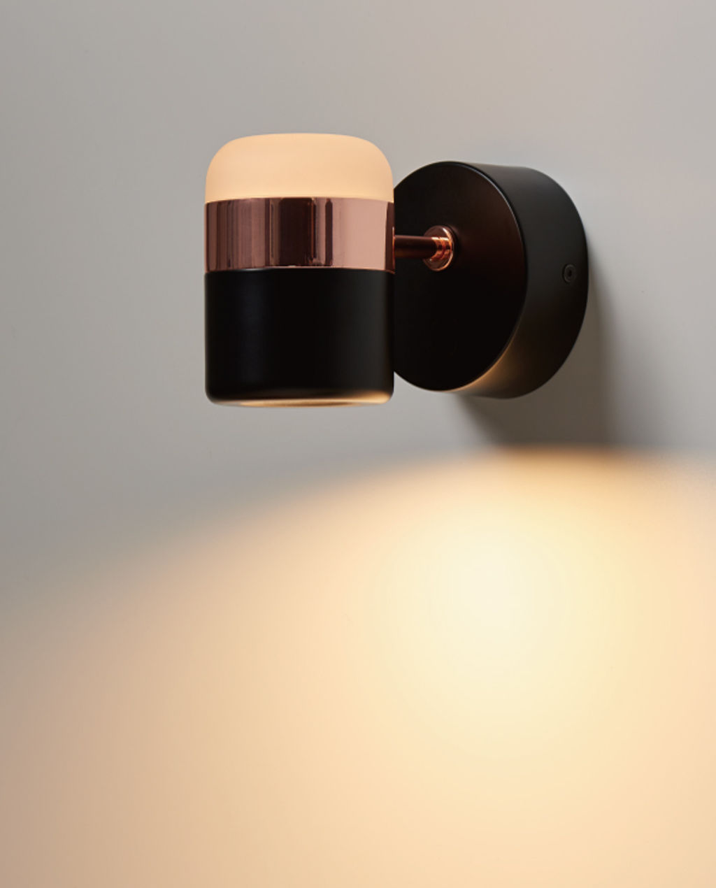 Ling Wall Sconce, Black And Copper