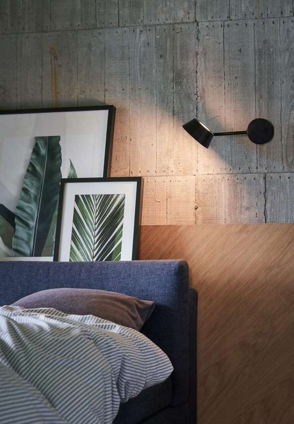 Olo Arm Wall Sconce, Black