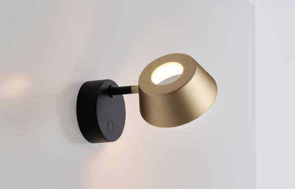 Olo Wall Sconce, Black And Champagne Gold