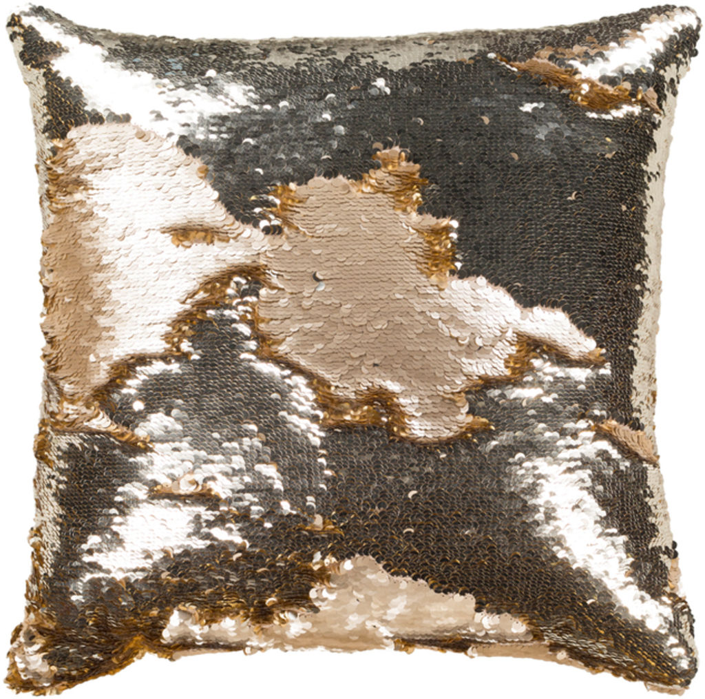 Andrina 18" X 18" Pillow Kit, Metallic - Gold