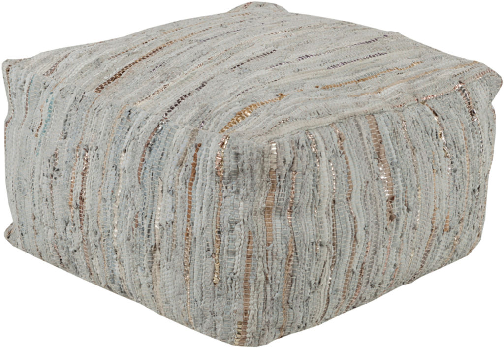 Preview image for Anthracite 24" X 24" X 13" Pouf, Dark Green